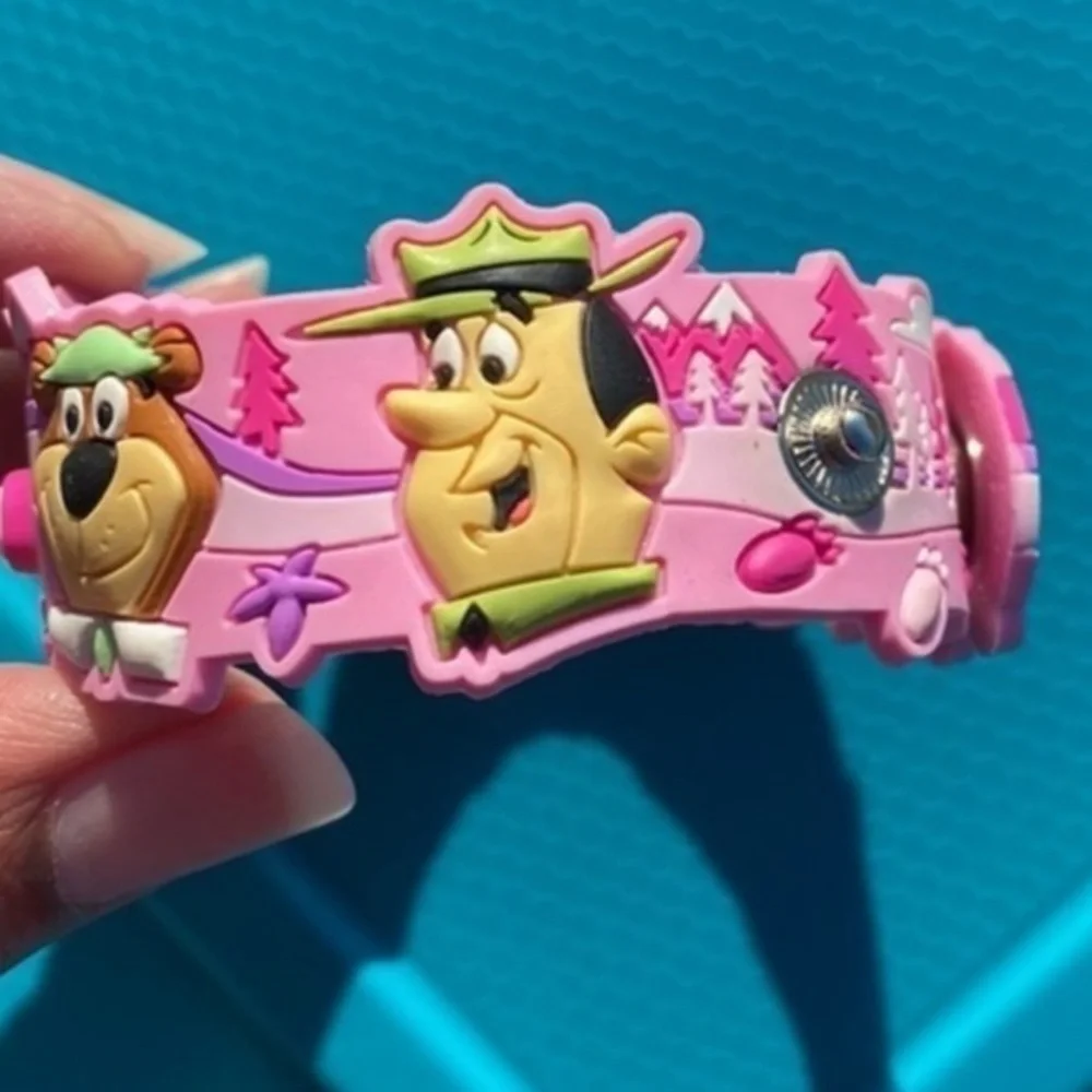 Yogi Bear bracelet girl power bracelet plastic rubber bracelet jewelry